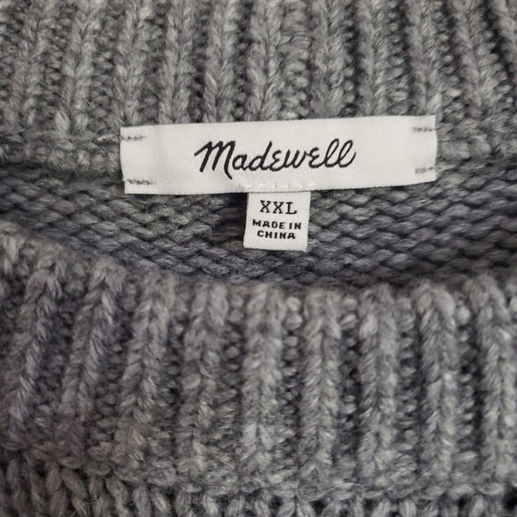 Madewell Striped Rainbow Gray Pullover Sweater XXL - Picture 8 of 15